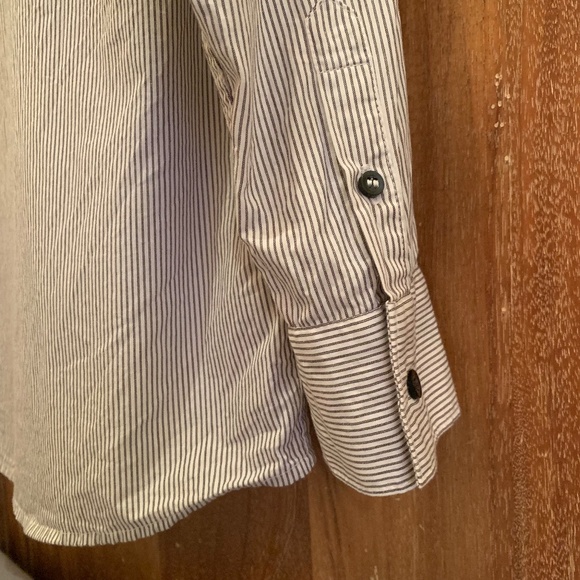NEXT UK Boys Striped Cotton Button Up Shirt With Tie Size 13 YRS - Picture 13 of 15